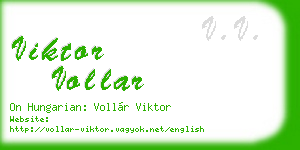 viktor vollar business card